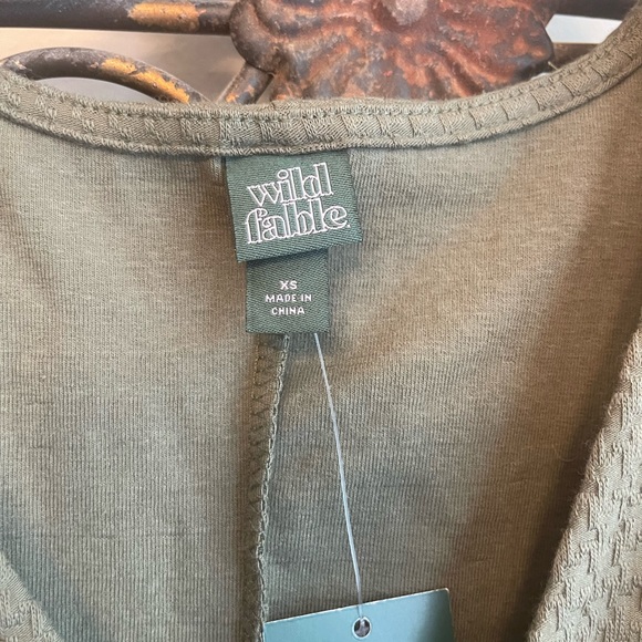 NWT Wild Fable Olive Green Long Sleeve Body Suit - Picture 4 of 4